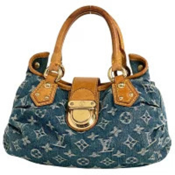 Louis Vuitton Handbags - Louis Vuitton Pleaty Handbag Monogram Denim Blue
